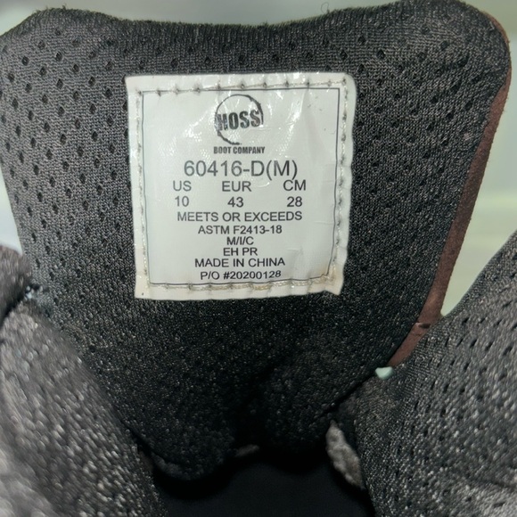 Hoss Boot Company Men's Lorne 6in Composite Safety Toe Lace Up Work Boots Sz 10 - Picture 3 of 13